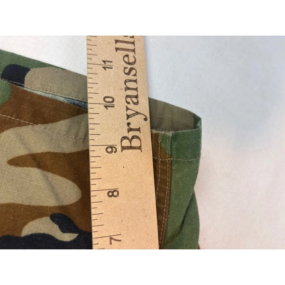 Atlanco Mens Woodland Camo Cargo Shorts XXXL Ripstop Tactical Military 8415-01